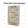 Three QR Code Standee Social Wings India