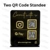 TWO QR CODE STANDEE