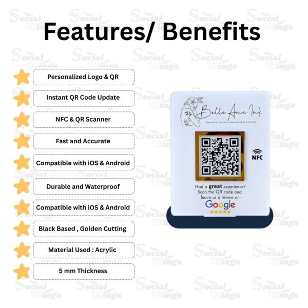 SINGLE QR CODE STANDEE BENIFIT PD 101 (SOCIAL WINGS INDIA)