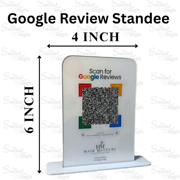 SOCIAL WINGS INDIA GOOGLE REVIEW STANDEE